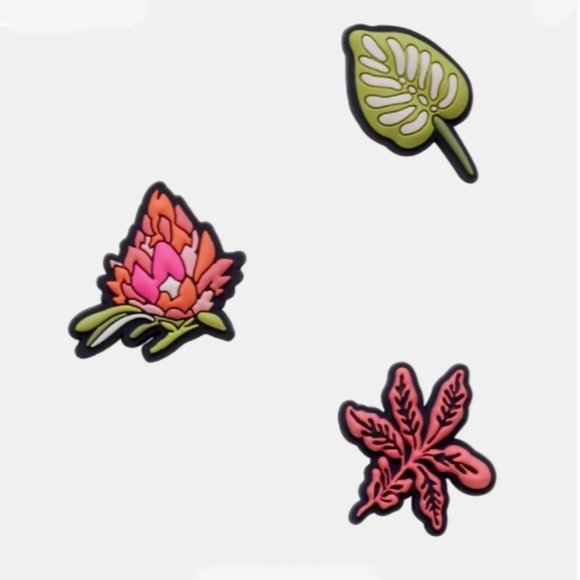 Crocs Uniquely You Vera Bradley Crocs Tropical Jibbitz 3-Pack NEW - Picture 4 of 9